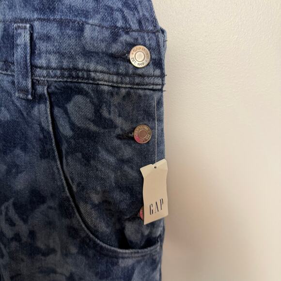 Gap Ultrasoft Denim Horseshoe overalls floral print size XXL NWT - Picture 4 of 9